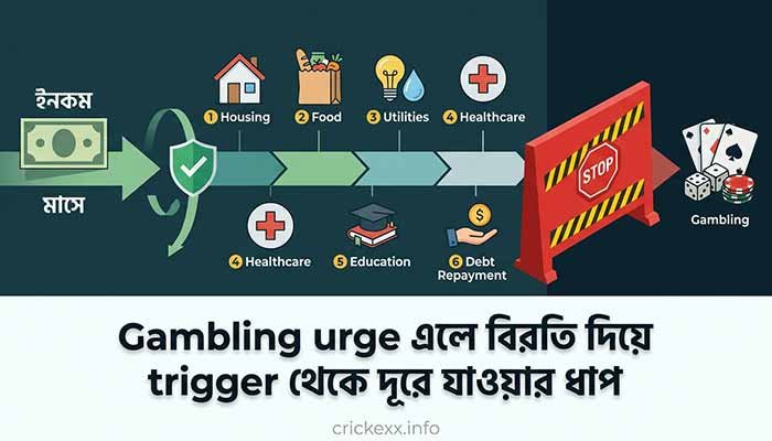 Gambling থেকে বাসা, খাবার, চিকিৎসা ও জরুরি খরচের টাকা সুরক্ষিত রাখার পরিকল্পনা